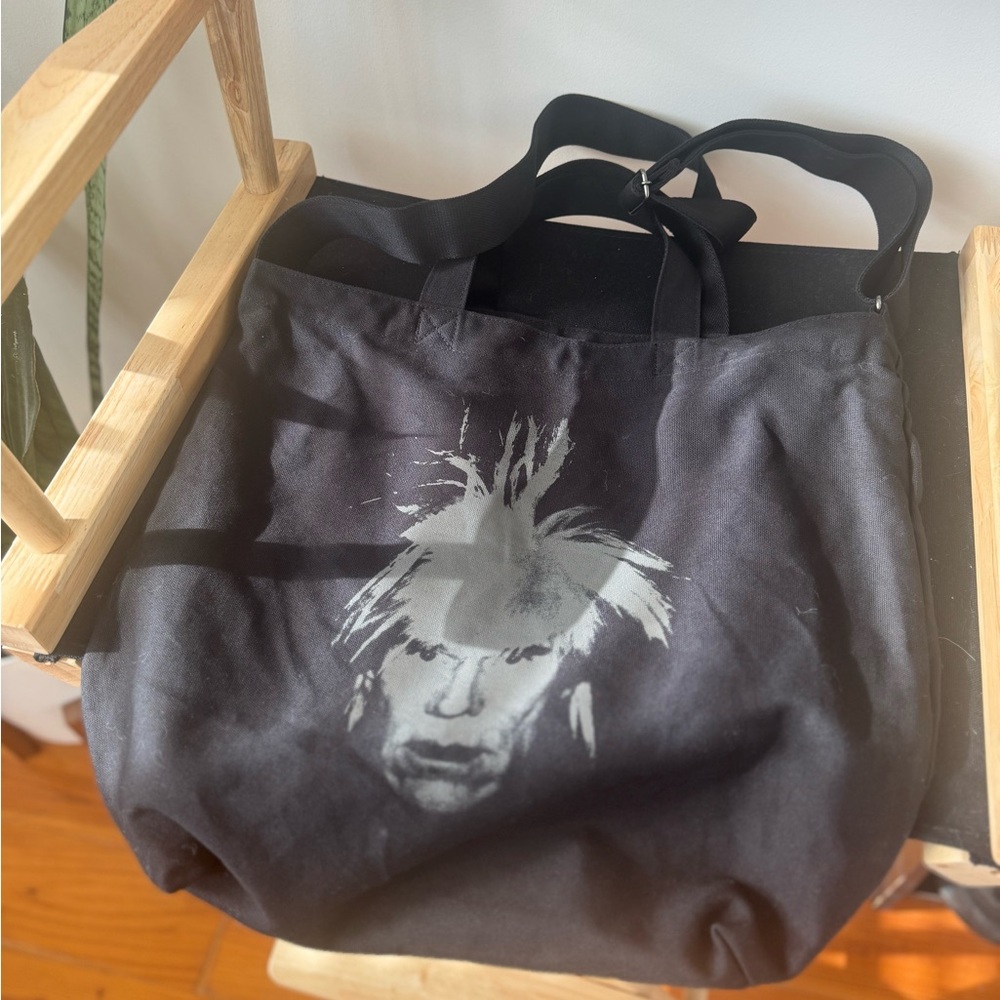 Uniqlo x KAWS x Warhol Black Graphic Tote